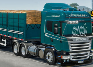Skins Scania R Streamline Conjunto Qualificado Exclusivo na Granel Tampa Alta