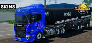 Skins Scania R Azul Herois da Estrada no Bitrem NEW R Preto d4f84d8f8df