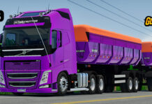 Skins Volvo FH Roxo Conjunto no RodoCaçamba ‘QUALIFICADO’