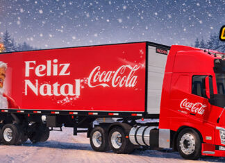 Skins Volvo FH Conjunto da Coca Cola Especial de Natal