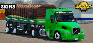 Skins Volvo NH12 Verde Claro Qualificado na Carretainha 2 Eixos Verdureiro 0h84j
