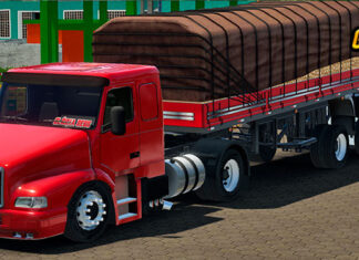 Skins Volvo NH12 Titanic do Cabelo Batateiro na Carretainha 2 Eixos