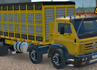 Skins VW Titan Bitruck Amarelo Boiadeiro
