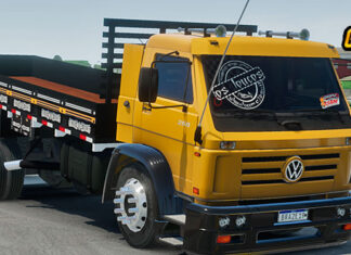 Skins VW Titan Amarelo Carroceria Preta