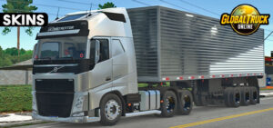 Skins Volvo FH Prateado Conjunto Exclusivo no Bauzao 0484jh8jkjk