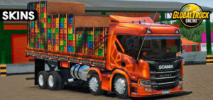 Skin Scania P320 XT Laranja Metálica Exclusiva Verdureira 0d84d8df