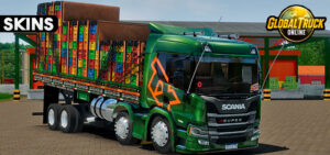 Skin Scania P320 XT Verde Metálica Exclusiva 0g18hgghg