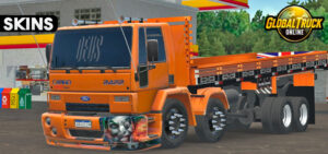 Skins Ford Cargo Laranja Metalico Estilo verdureiro Qualificado 0f8414f8gfgf
