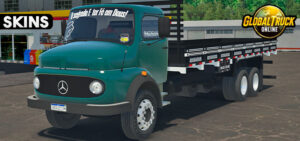 Skins Mercedes Benz 1113 Verde Militar Na Carroceria Preta 0DS78FDSD8SD