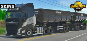 Skins Volvo FH Preto Faixas 100 Anos Volvo Exclusivo 0SD1S4DSDS9D