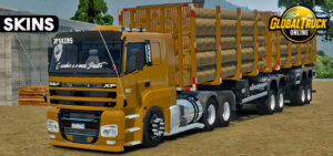 Skins DAF XF Dourado no Bitrem Madeireiro 0f84184fgfg