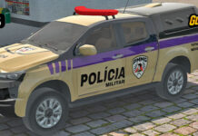 Skins Chevrolet S10 Policia Militar MG