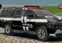 Skins Chevrolet S10 Policia Civil Sergipe