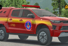 Skins Chevrolet S10 Bombeiros