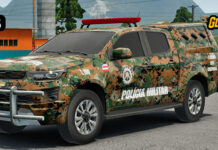 Skins Chevrolet S10 Policia Militar Caatinga Bahia