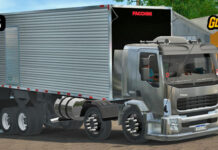 Skins Volvo VM Prata no Bau Cromado